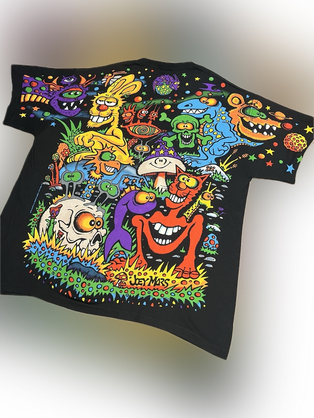 Zidzoii Joey Mars Black T- Shirt (AOP) - Picture 7 of 15
